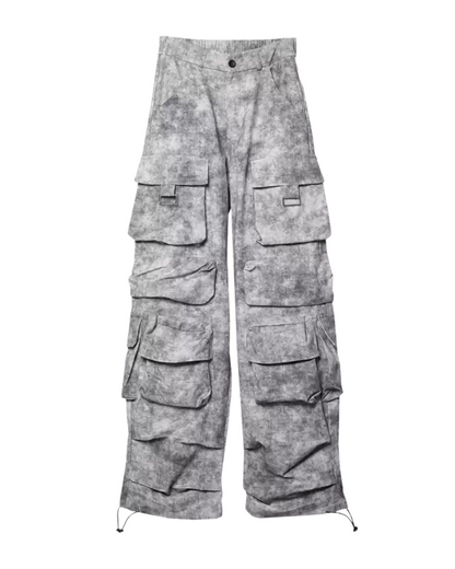 Pantalons Cargo Tie-Dye Chic -  style urbain - Pantalons Cargo Tie-Dye pour une Touche d'Aventure