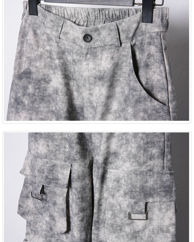 Pantalons Cargo Tie-Dye Chic -  vêtements durables - Pantalons Cargo Tie-Dye pour une Touche d'Aventure