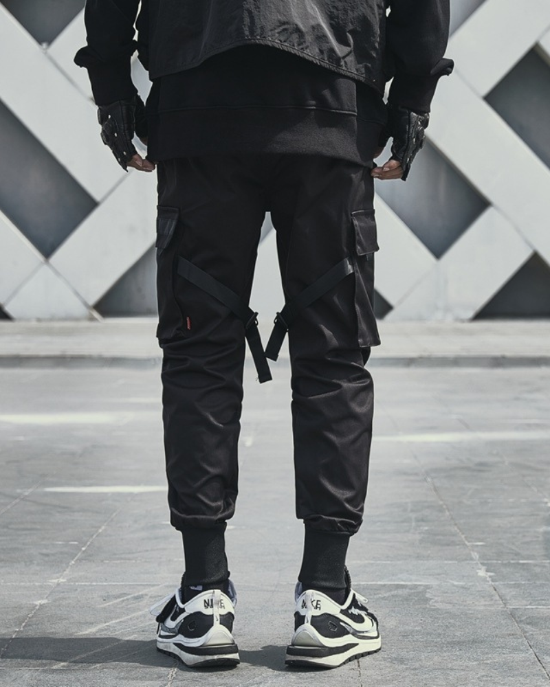 Pantalons Cargo Urbains Polyvalents -  noir - Pantalons Cargo Urbains Confortables pour Streetwear