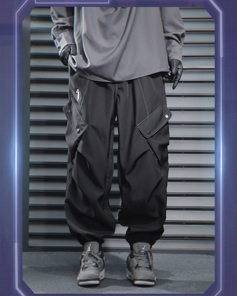 Pantalons Cargo Utilitaires Audacieux -  pantalons en polyester - Pantalons Cargo Utilitaires pour un Confort Optimal