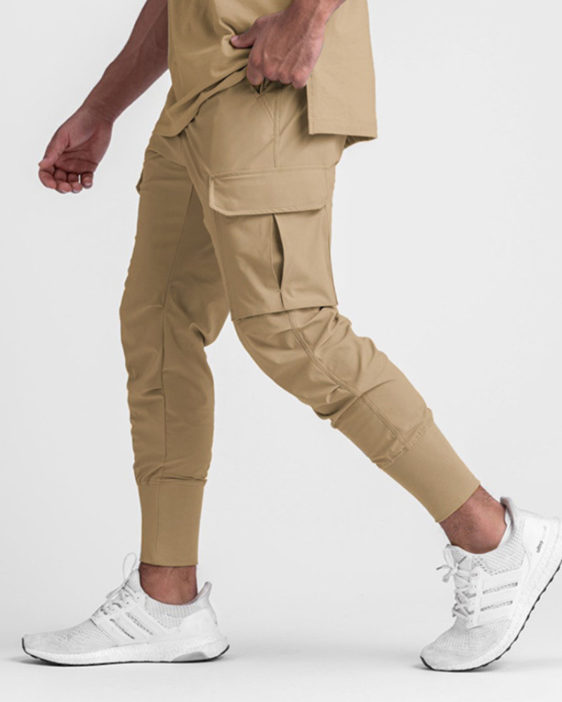 Pantalons Cargo Utilitaires Essentiels -  mode masculine - Pantalons Cargo Sportifs Multi-Poches pour Hommes