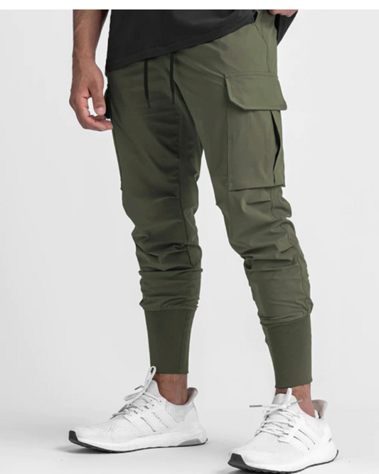 Pantalons Cargo Utilitaires Essentiels - pantalons cargo - Pantalons Cargo Sportifs Multi-Poches pour Hommes