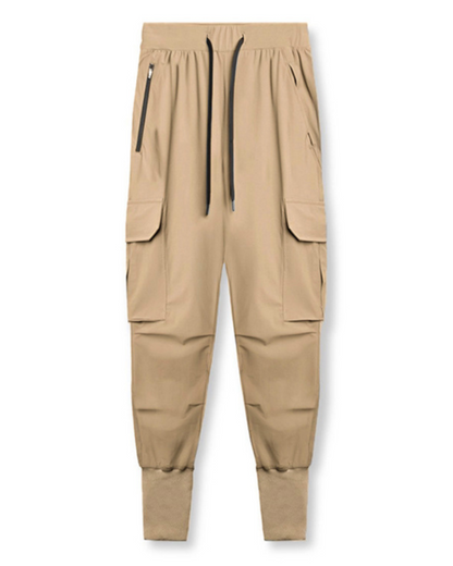 Pantalons Cargo Utilitaires Essentiels -  pantalons multi-poches - Pantalons Cargo Sportifs Multi-Poches pour Hommes