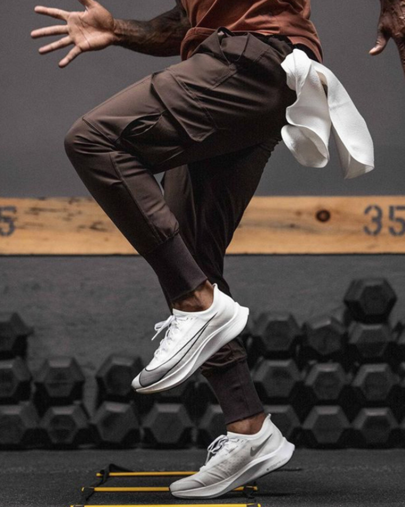 Pantalons Cargo Utilitaires Essentiels -  pantalons pour le jogging - Pantalons Cargo Sportifs Multi-Poches pour Hommes