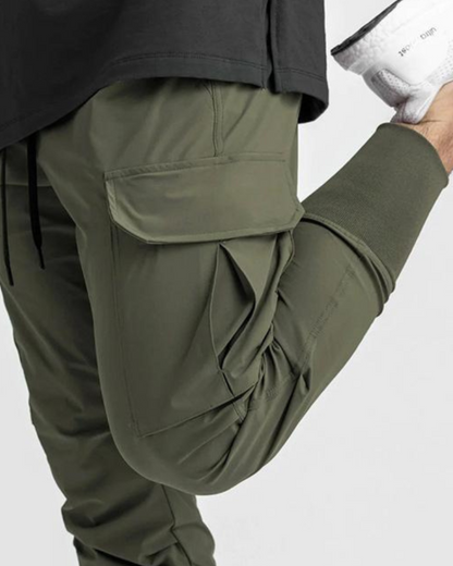 Pantalons Cargo Utilitaires Essentiels - pantalons sportifs - Pantalons Cargo Sportifs Multi-Poches pour Hommes