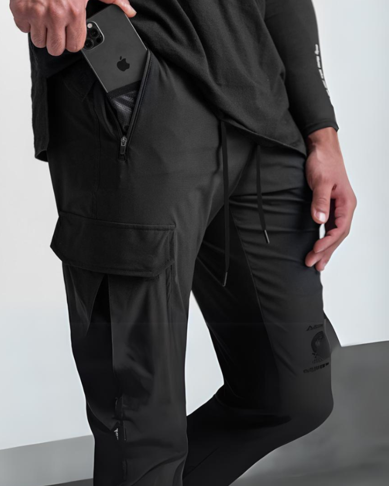 Pantalons Cargo Utilitaires Essentiels -  pantalons utilitaires - Pantalons Cargo Sportifs Multi-Poches pour Hommes