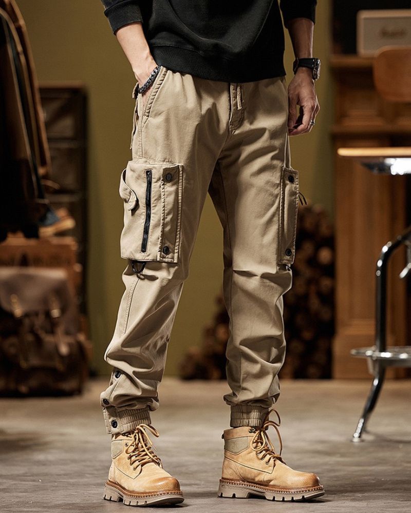 Pantalons Cargo Utilitaires Polyvalents -  pantalons utilitaires - Pantalons Cargo Utilitaires pour Aventures Quotidiennes