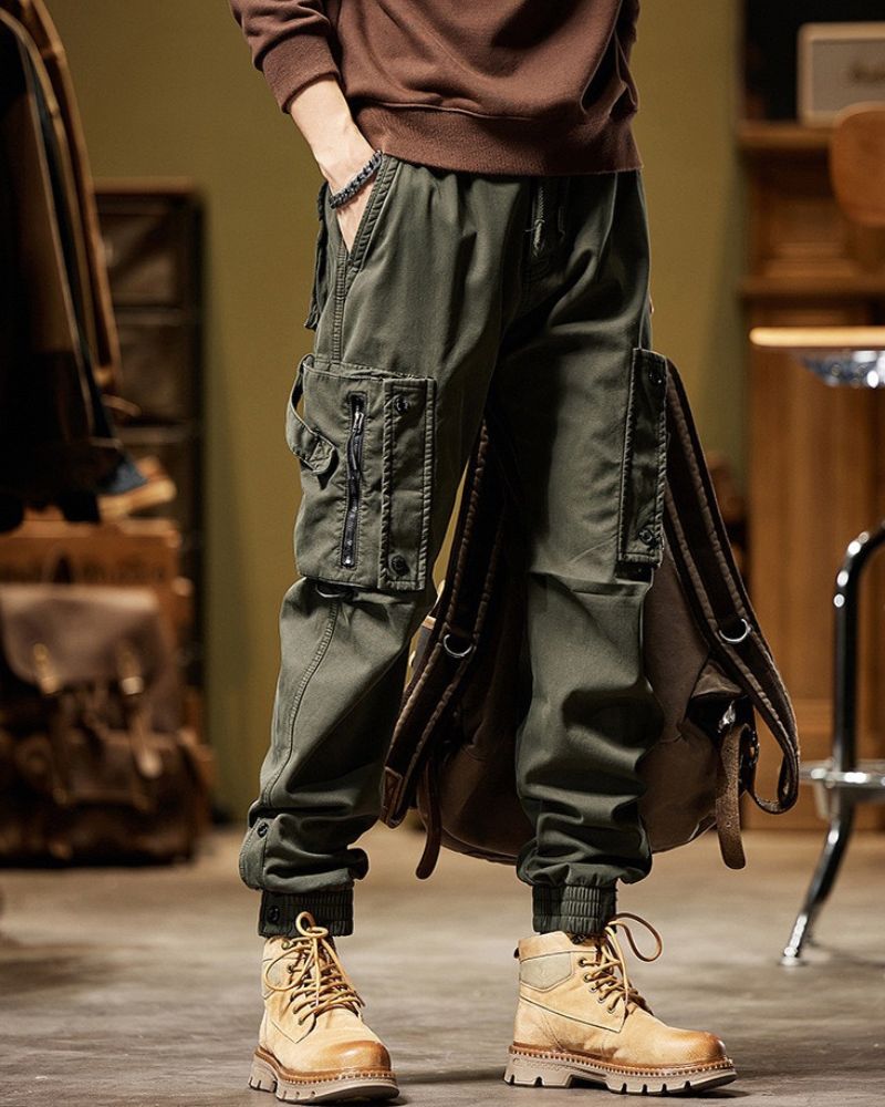 Pantalons Cargo Utilitaires Polyvalents -  vêtements urbains - Pantalons Cargo Utilitaires pour Aventures Quotidiennes
