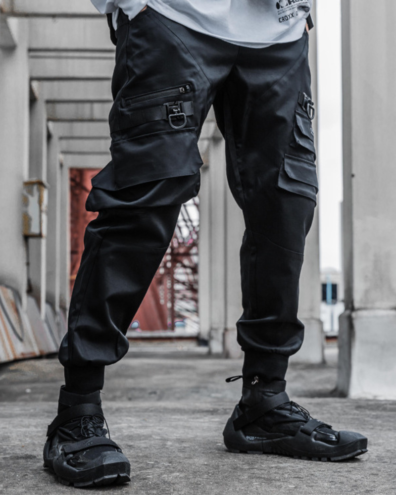 Pantalons Cargo Utilitaires Stealth - pantalons cargo - Pantalons Cargo Utilitaires en Noir pour Aventuriers