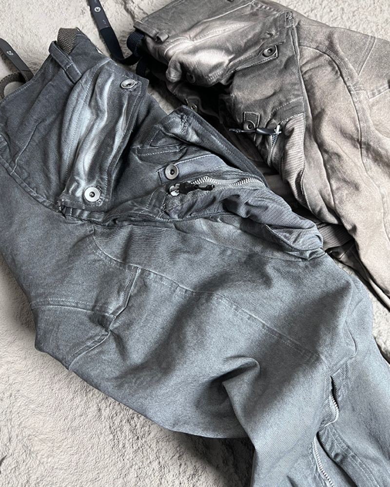Pantalons Cargo Vintage Résistants - pantalons techwear - Pantalons Cargo Vintage Résistants pour un style unique
