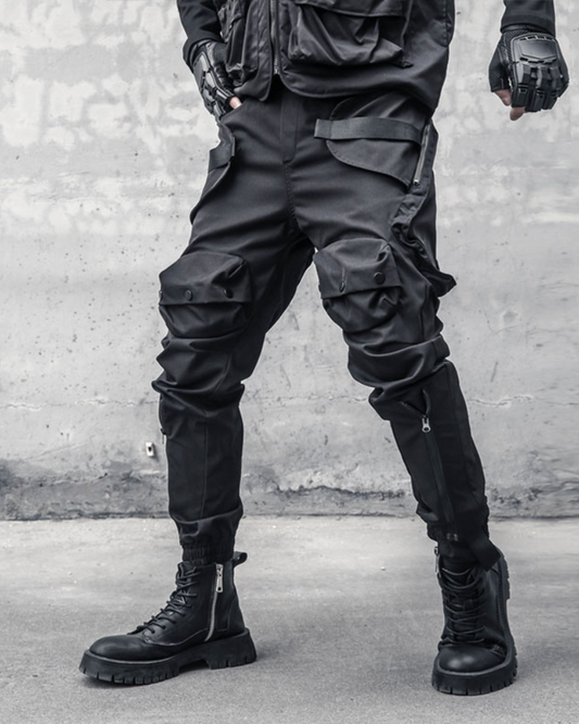 Pantalons Cargo Zip Dynamiques - pantalons cargo - Pantalons Cargo Zippés Pratiques pour Aventures Urbaines