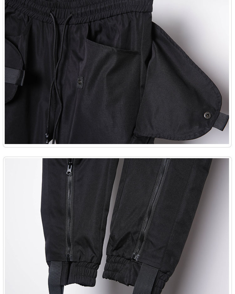 Pantalons Cargo Zip Dynamiques - pantalons cargo - Pantalons Cargo Zippés Pratiques pour Aventures Urbaines