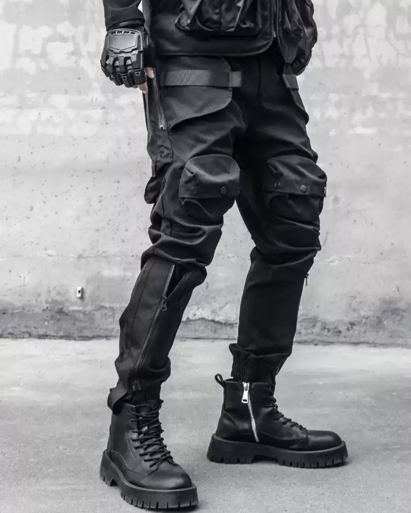 Pantalons Cargo Zip Dynamiques -  pantalons fonctionnels - Pantalons Cargo Zippés Pratiques pour Aventures Urbaines
