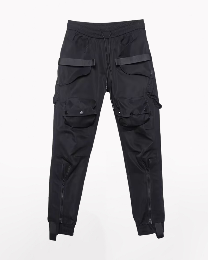 Pantalons Cargo Zip Dynamiques -  techwear - Pantalons Cargo Zippés Pratiques pour Aventures Urbaines