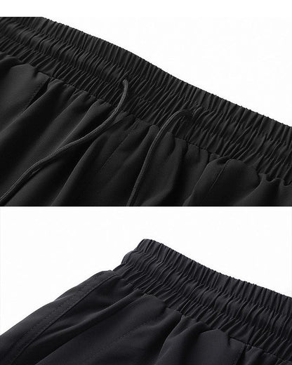 Pantalons Cheville en Soie pour une Ambiance Détendue -  pantalons légers en soie - Pantalons Cheville en Soie Légers pour Été Confortable