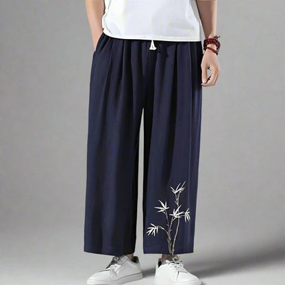 Pantalons Chic et Confortables -  confort - Pantalons Hakama Chic avec Poches Pratiques
