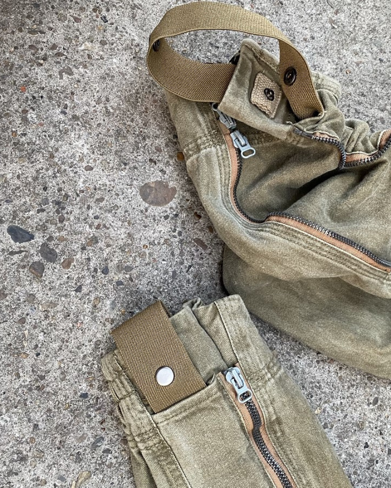 Pantalons Convertibles Chic Rétro -  chic - Pantalons Convertibles Chic Rétro en Kaki