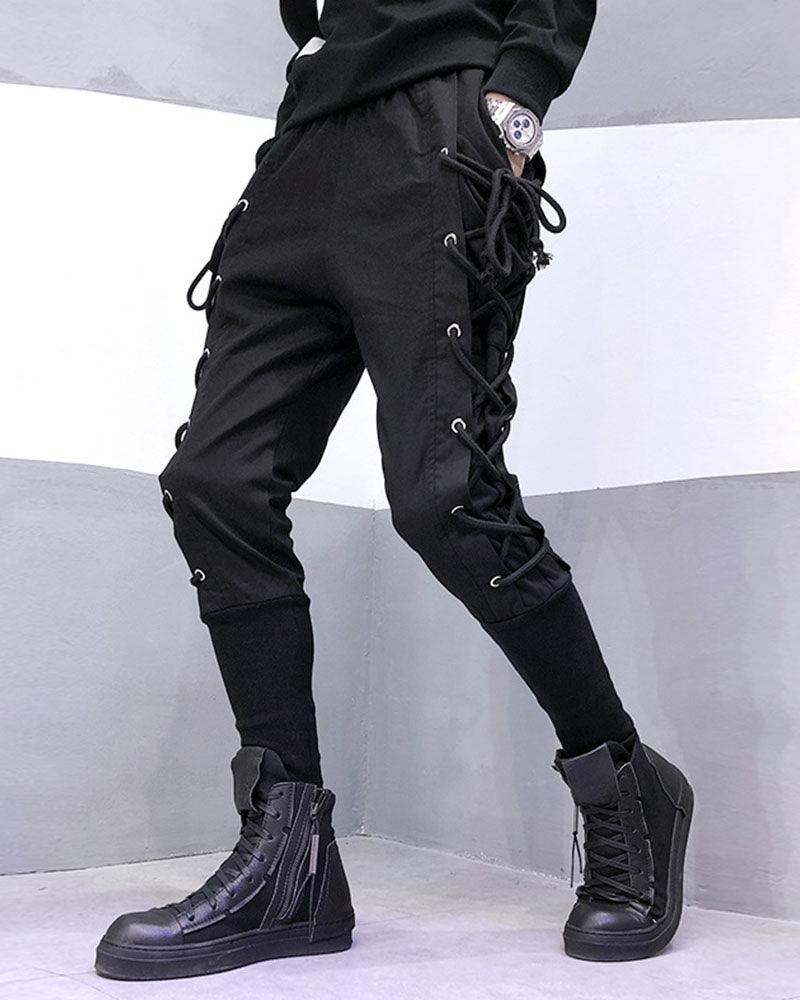 Pantalons de Jogging Chic avec Cordon Latéral - pantalons ajustés