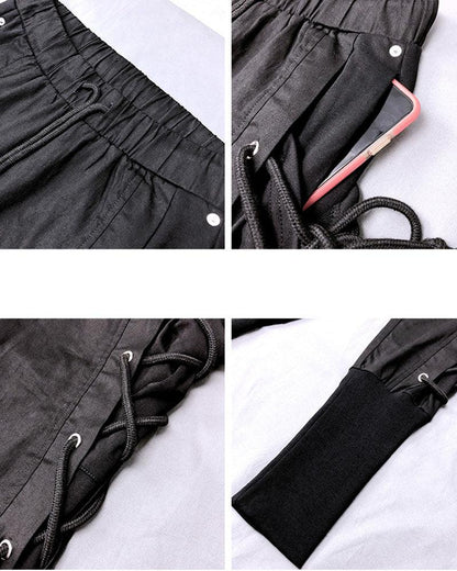 Pantalons de Jogging Chic avec Cordon Latéral -  vêtements confortables