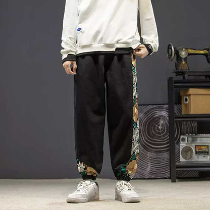 Pantalons de Jogging Chic Japonais -  fashion - Pantalons de Jogging Style Hakama Confortables