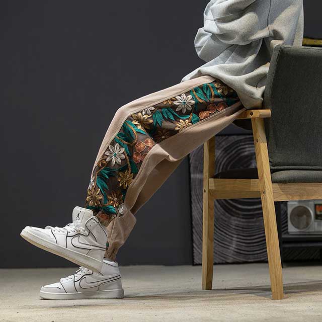 Pantalons de Jogging Chic Japonais -  mode japonaise - Pantalons de Jogging Style Hakama Confortables