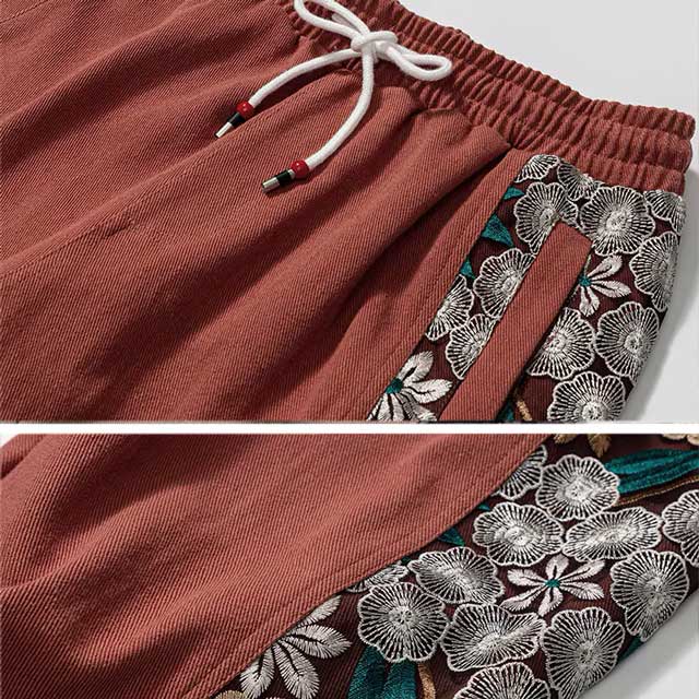 Pantalons de Jogging Chic Japonais - pantalons jogging - Pantalons de Jogging Style Hakama Confortables