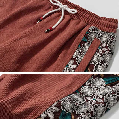 Pantalons de Jogging Chic Japonais - pantalons jogging - Pantalons de Jogging Style Hakama Confortables