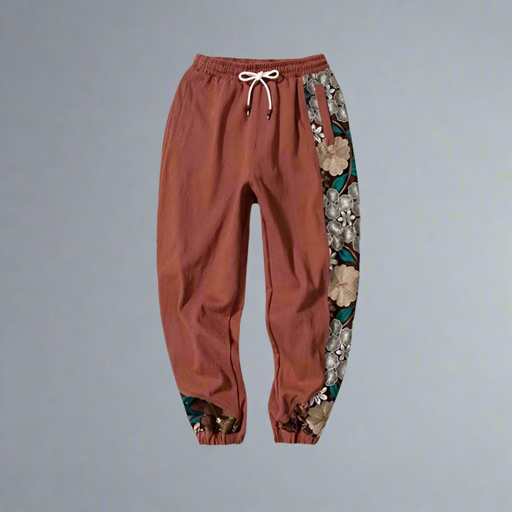 Pantalons de Jogging Chic Japonais -  vêtements confortables - Pantalons de Jogging Style Hakama Confortables