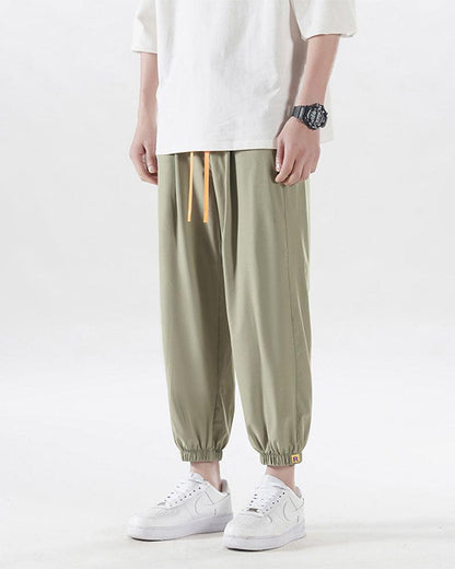Pantalons de Jogging en Soie Luxe -  confort estival - Pantalons de Jogging en Soie Légers pour l'Été