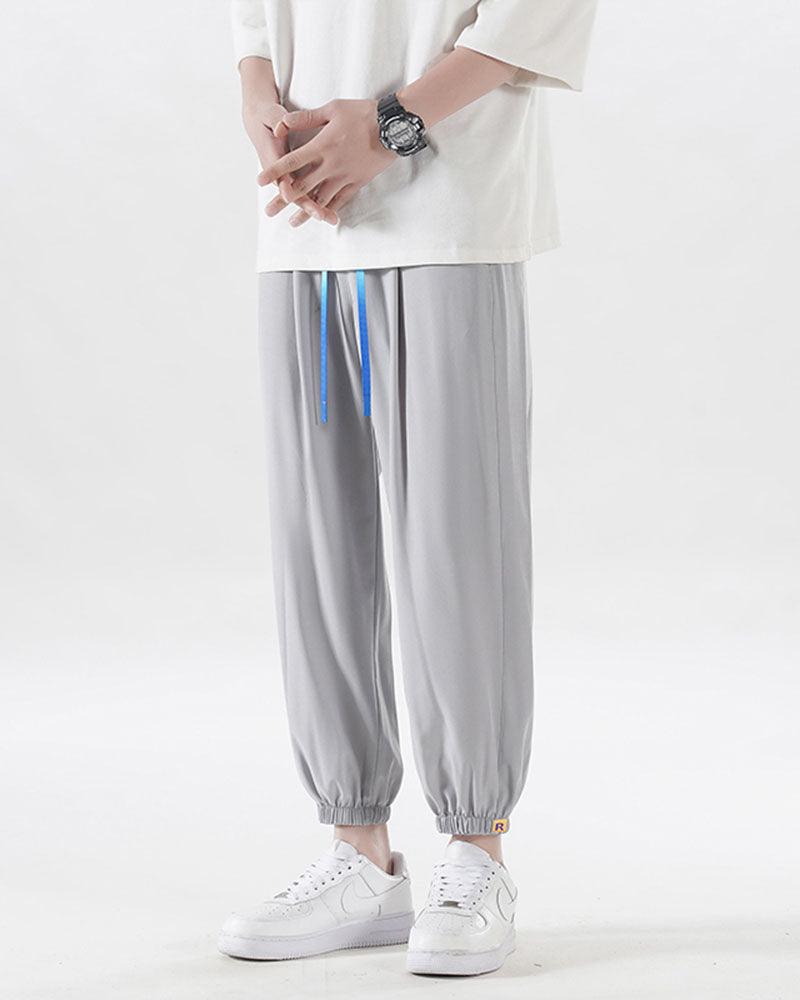 Pantalons de Jogging en Soie Luxe -  confort été - Pantalons de Jogging en Soie Légers pour l'Été
