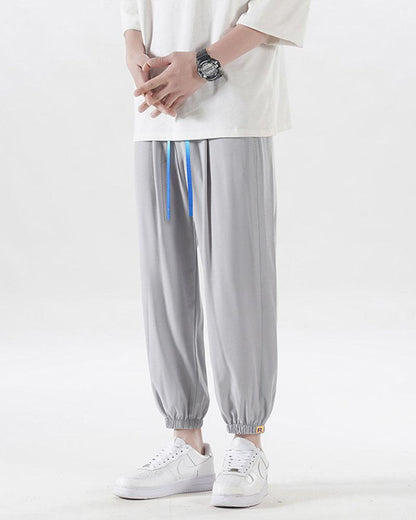 Pantalons de Jogging en Soie Luxe -  confort été - Pantalons de Jogging en Soie Légers pour l'Été
