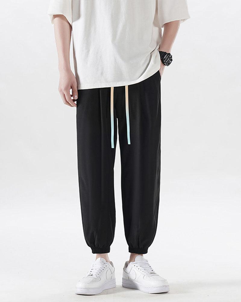 Pantalons de Jogging en Soie Luxe - pantalons en soie glacée - Pantalons de Jogging en Soie Légers pour l'Été