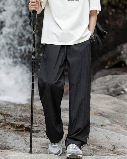 Pantalons de randonnée plissés Breezy -  pantalons polyvalents - Pantalons de randonnée plissés en soie glacée pour l'été