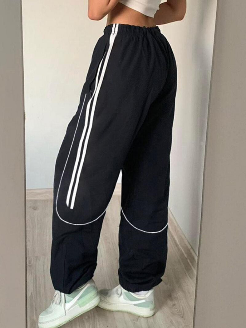 Pantalons de Sport en Nylon -  noir - Pantalons de Sport en Nylon pour un Look Streetwear
