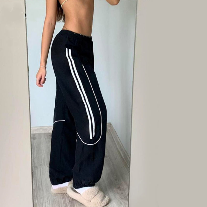 Pantalons de Sport en Nylon - pantalons - Pantalons de Sport en Nylon pour un Look Streetwear