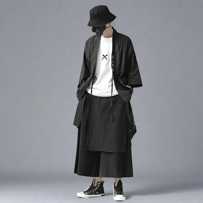 Pantalons de Style Hakama Élégants -  pantalons larges - Pantalons Hakama Élégants pour un Style Unique