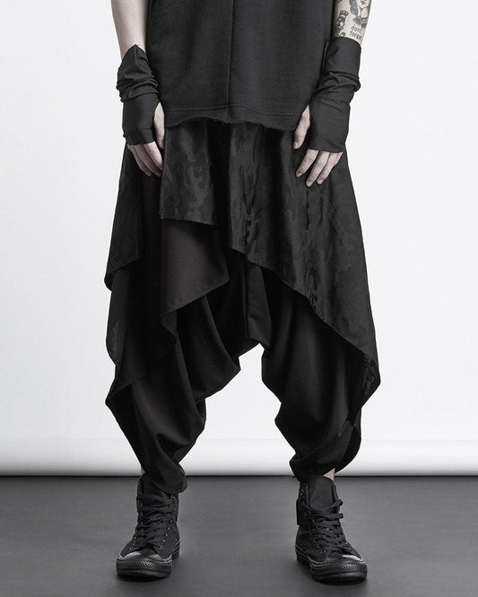 Pantalons de Style Urbain Discrets - pantalons - Pantalons Urbains Discrets en Polyester Noir
