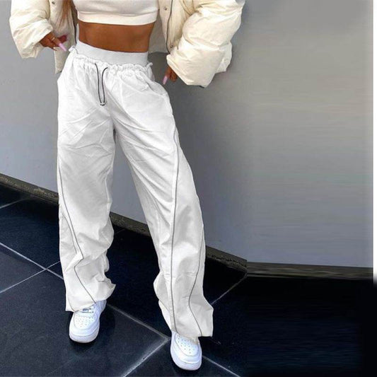 Pantalons de survêtement blancs - pantalons - Pantalons de survêtement blancs unisexes pour le streetwear