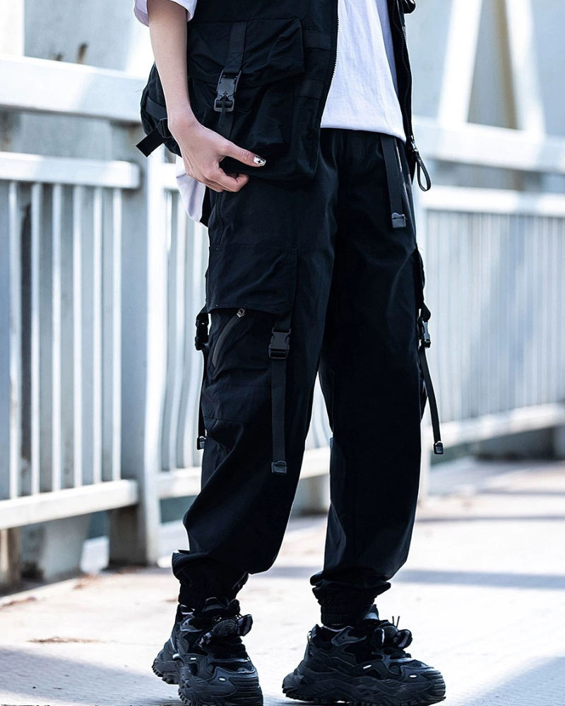 Pantalons d'Exploration Cargo Tout Terrain - pantalons techwear - Pantalons d'Exploration Cargo Pratiques et Confortables