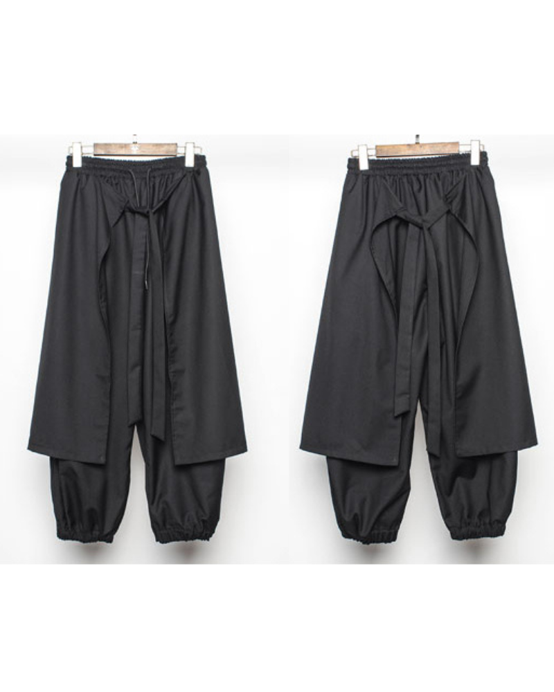 Pantalons Dynamiques à Double Couche -  streetwear - Pantalons Dynamiques Inspirés du Style Japonais
