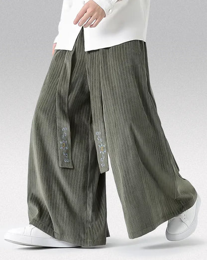 Pantalons en Velours Côtelé Large Chic - pantalons - Pantalons en Velours Côtelé Large pour un Confort Chic