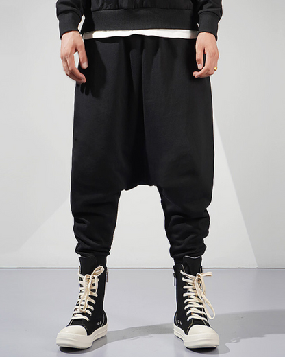 Pantalons à Entrejambe Basse Élégants -  mode streetwear - Pantalons à Entrejambe Basse Élégants et Confortables