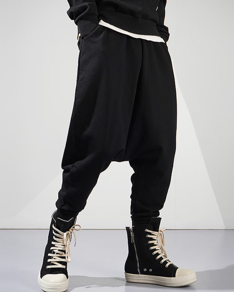 Pantalons à Entrejambe Basse Élégants -  streetwear - Pantalons à Entrejambe Basse Élégants et Confortables