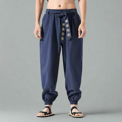 Pantalons Fluides Bohémiens Chic - pantalons - Pantalons Fluides Chic au Style Bohémien