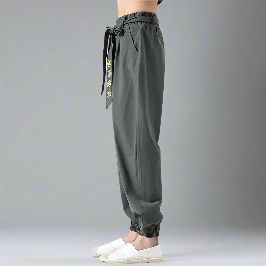 Pantalons Fluides Bohémiens Chic -  streetwear - Pantalons Fluides Chic au Style Bohémien