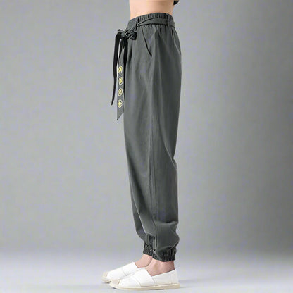 Pantalons Fluides Bohémiens Chic -  streetwear - Pantalons Fluides Chic au Style Bohémien