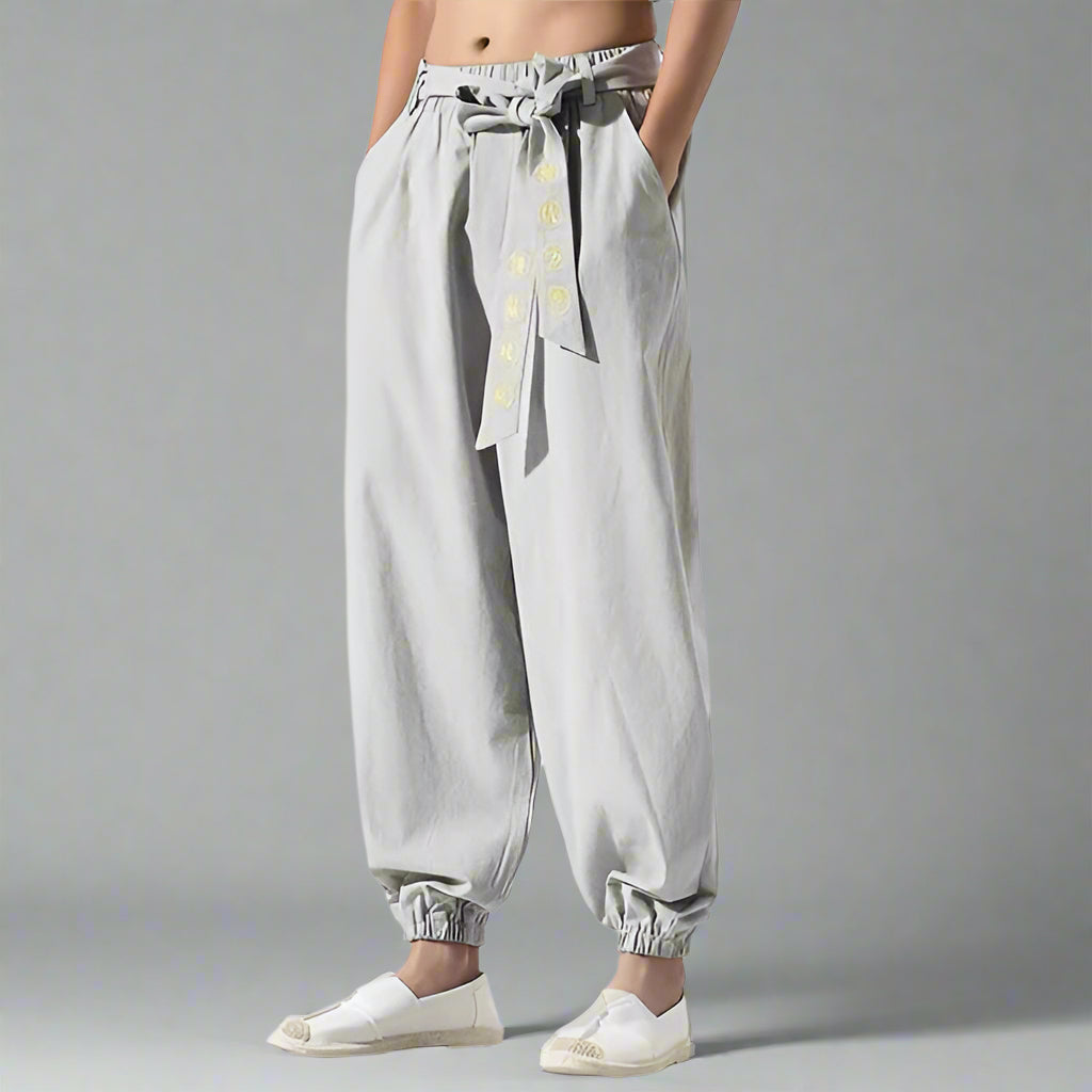 Pantalons Fluides Bohémiens Chic -  taille haute - Pantalons Fluides Chic au Style Bohémien