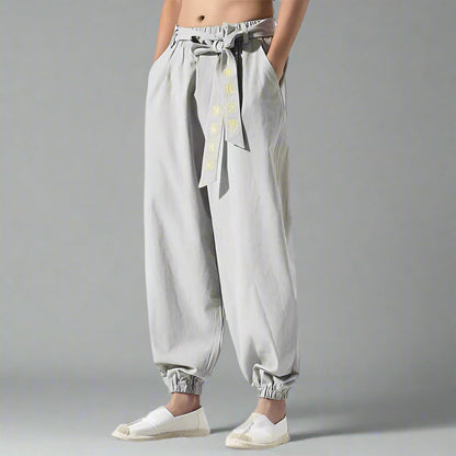 Pantalons Fluides Bohémiens Chic -  taille haute - Pantalons Fluides Chic au Style Bohémien