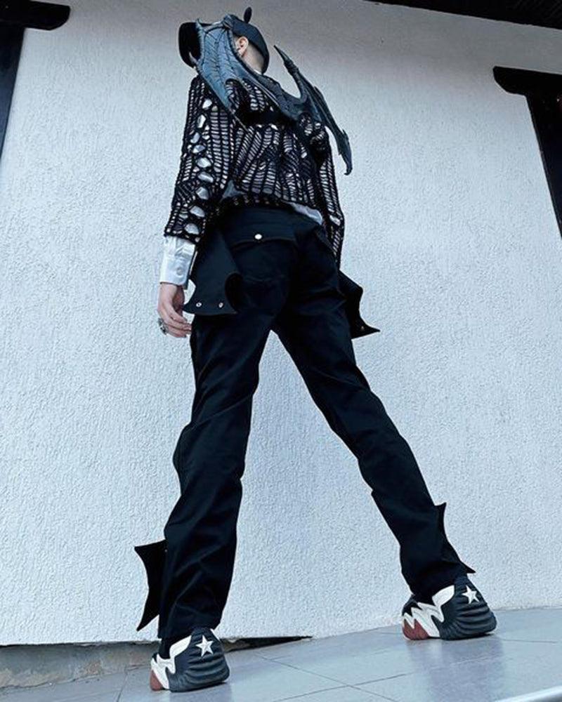 Pantalons Futuristes Inspirés par des Chauves-Souris -  mode techwear - Pantalons Techwear Inspirés par des Chauves-Souris
