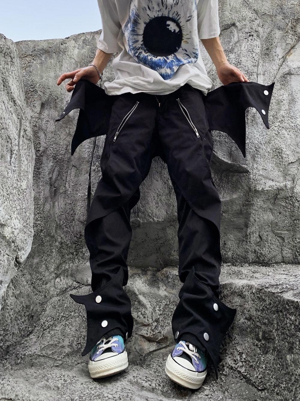 Pantalons Futuristes Inspirés par des Chauves-Souris - pantalons confortables - Pantalons Techwear Inspirés par des Chauves-Souris